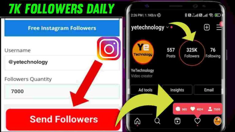 Asia Follower Apk-7K Followers on Instagram only 3 Days 100% Real