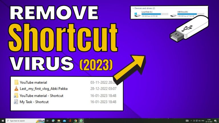 3 Ways To Remove Shortcut Virus from Windows 10 PC 2023