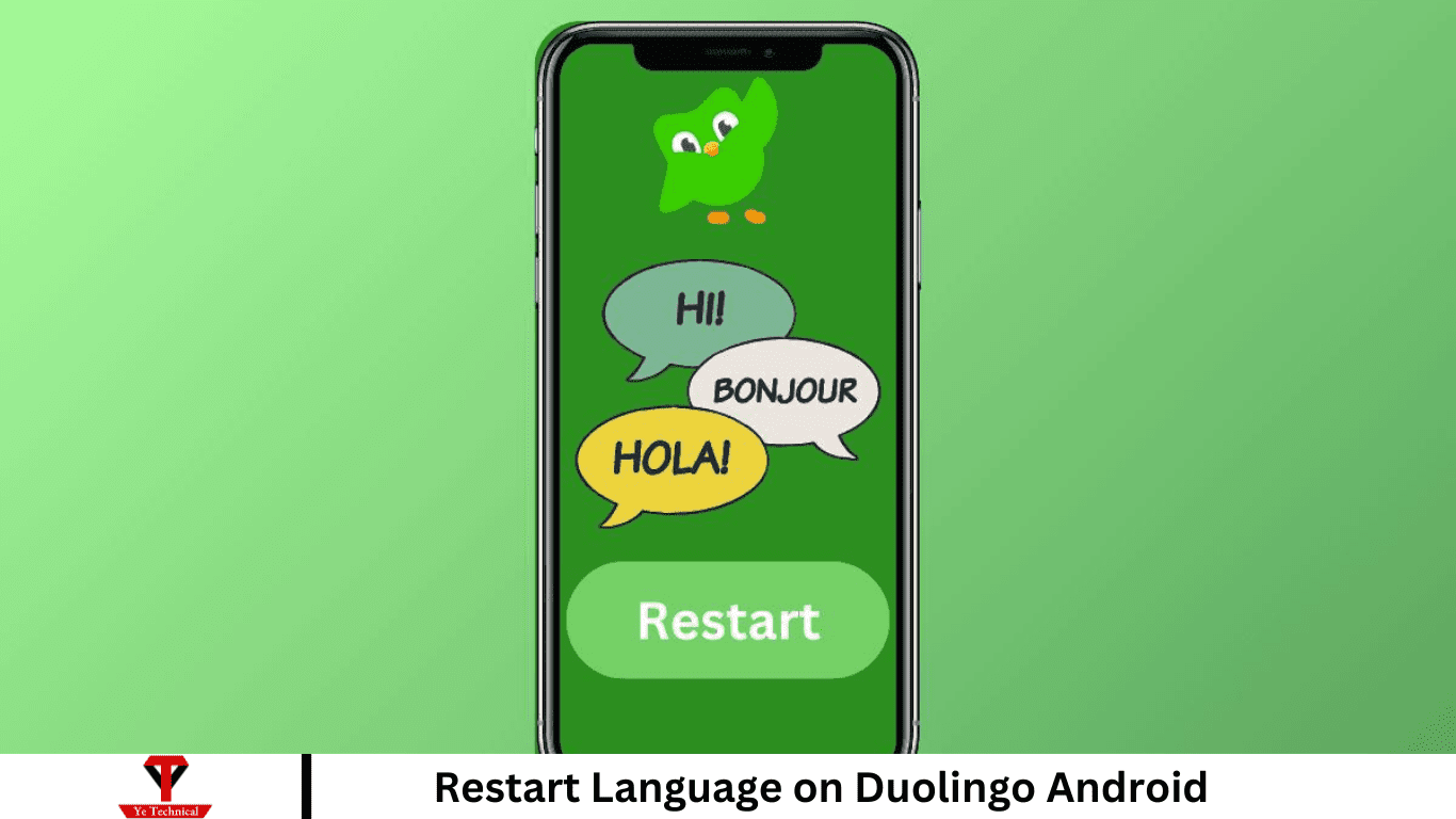 Restart Language on Duolingo Android