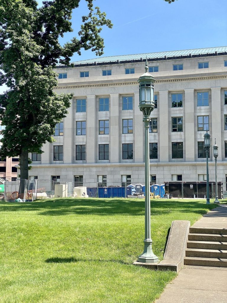 A government building with classical columns